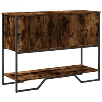 Mesa Consola de Madera de Ingeniería en Roble Ahumado 100x35x74,5 cm - VidaXL