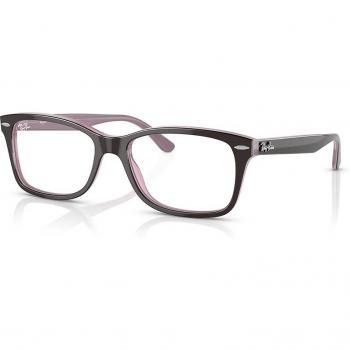 Ray-Ban RX5428 col. 2126 Unisex Squadrata Marrone Eyewear, Brown Frame, Size 50, Blue Light Block Available