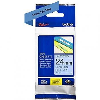 Brother TZE551 - Cinta, color negro y azul