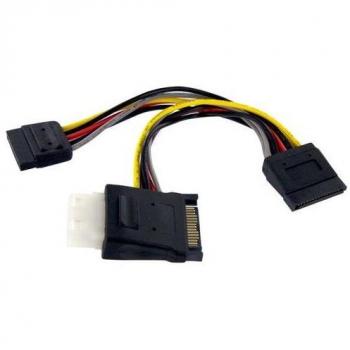 StarTech Adaptador de Cable SATA a LP4 con Divisor de Corriente