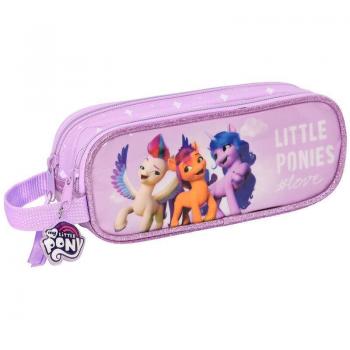 Estuche Escolar My Little Pony con Doble Compartimento - Safta