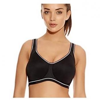 Freya Sonic Underwired Moulded Sports Bra - Black - Size 34E/F-K Cup