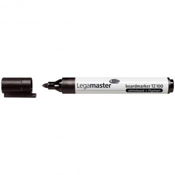 Rotulador para Pizarra Blanca Legamaster TZ100 Negro 2mm Punta Redonda (Caja de 10)