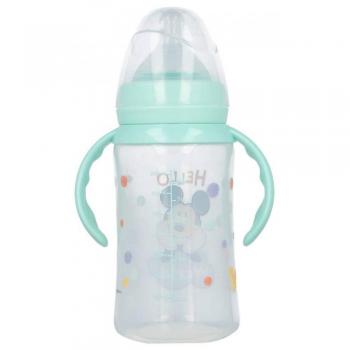 Biberón Anticólicos Mickey 360ml con Asas y Tetina de Silicona