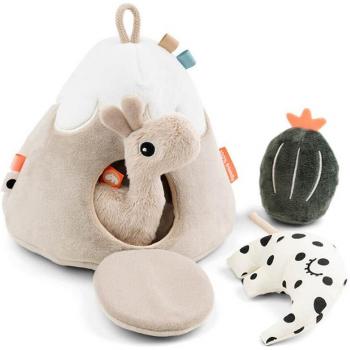 Done by Deer - Montaña Esconde y Busca Lalee Mezcla Color, juguete de exploración y juego sensorial para bebés, diseñado con colores suaves y texturas variadas, fomenta la curiosidad y el desarrollo motor