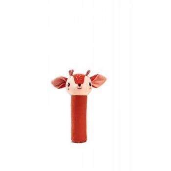 Sonajero Stella de algodón orgánico con pito - Juguete sensorial para bebés