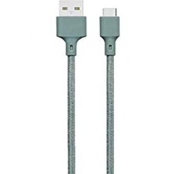 Cable Ecológico Micro-USB Reciclable Just Green 2,1A 2m Verde