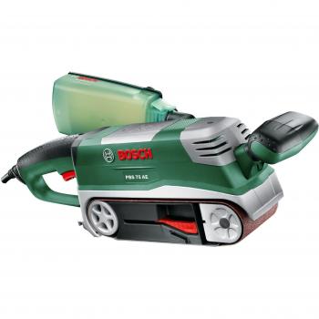 Bosch - Juego de Lijadora de Banda PBS 75 AE Set, 750W, Velocidad de Banda 200-350 m/min, Superficie de Lijado 165x76 mm