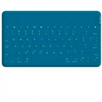 Logitech Keys-To-Go - Teclado QWERTY ultraportátil para Apple iPad, iPhone, Apple TV, verde azulado - QWERTY Español