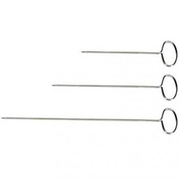 Pinchos de Acero Inoxidable PRESTO 20 cm, Pack de 6 unidades
