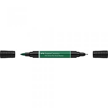 Rotulador Pitt Artist Pen Doble Punta Tinta China Faber-Castell Verde de Ftalocianina Oscuro