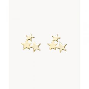 Pendientes Mini Estrellas Cluster de Oro Amarillo - Edición Especial
