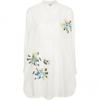 Paul Smith Women's Embroidered Shirt in White | Size Small/Medium | W1A334FMU98401
