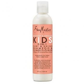 Shea Moisture Coconut & Hibiscus Kids 2 en 1 Champú & Acondicionador 236 ml