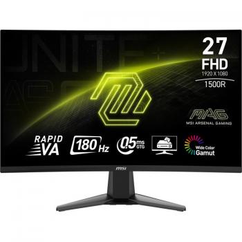 Monitor Gaming Curvo MSI MAG 27C6F - 27 Full HD 1920x1080, 180Hz, VA, Adaptive Sync