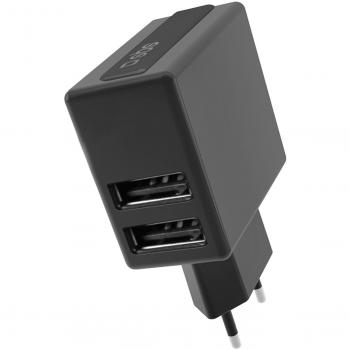 SBS TETRAV2USB2A Interior Negro - Cargador