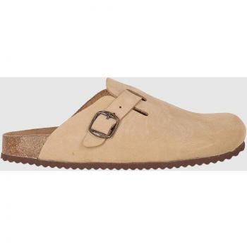 Zuecos de Piel Sueko 01 beige Chika10