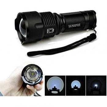 Sunspot 8000 lúmenes CREE XML T6 LED linterna luz Torch lámpara + 1 x 18650 Pilas + EU Cargador