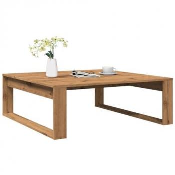 Mesa de centro madera de ingeniería roble artisan 100x100x35 cm