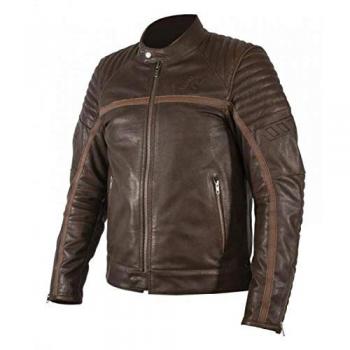 Rukka Chaqueta De Moto De Cuero Marron Aprobada por El CE Markham Tamano EU54