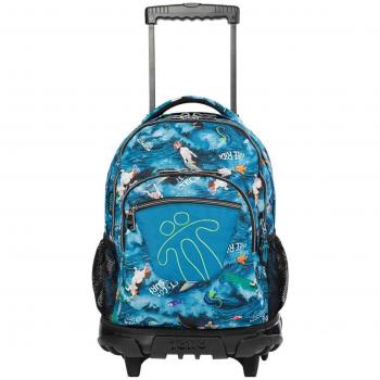 Mochila escolar con ruedas Renglones - Diseño exclusivo para estudiantes exigentes