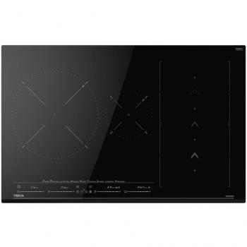 Teka IZS 86630 MST Placa de Inducción Independiente con SlideCooking, 4 Zonas Flex, Biselada, 80 cm x 51 cm, Color Negro