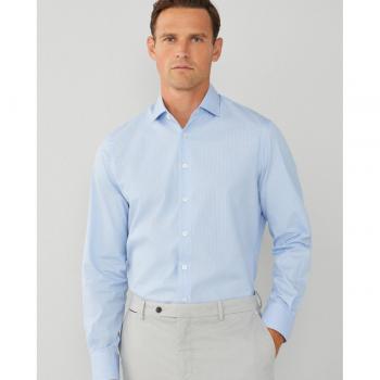 Camisa Magic Shirt Stripe azul Hackett London para hombre
