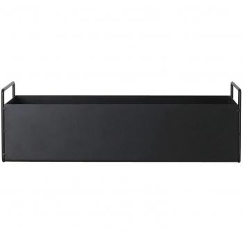Ferm Living Flower Pot, Steel, Black, 13,9x45x16,5