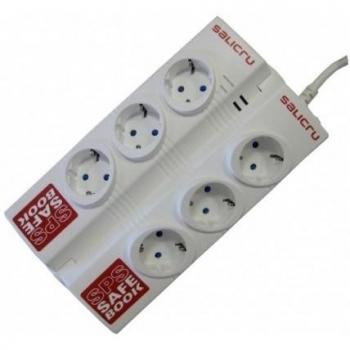Salicru Safe Book - regleta con 6 tomas
