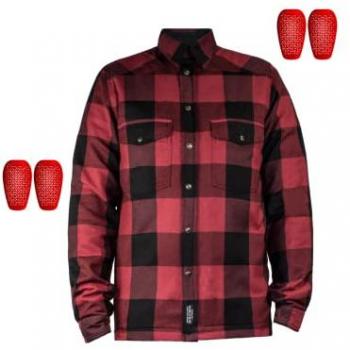 Camisa Motoshirt John Doe Roja 5XL para Hombre