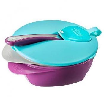 Tommee Tippee Explora Easy Scoop Feeding Bowls with Lid and Spoon