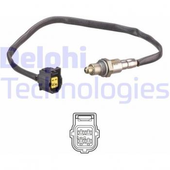 Sonda lambda DELPHI ES21202-12B1, tipo de producto: sensor de oxígeno, características: compatible con múltiples modelos de vehículos, tecnología avanzada para medición precisa de la relación aire-combustible, diseño resistente a