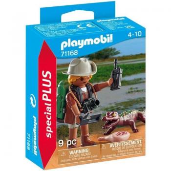 Playmobil Special Plus 71168 Investigador con Caimán y Accesorios