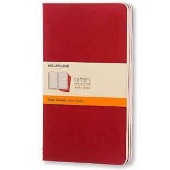 Moleskine Ruled Cahier L - Red Cover
