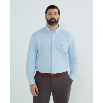 Camisa de hombre Regular Fit Piqué azul