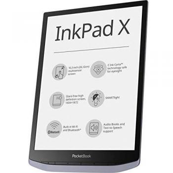 PocketBook InkPad X eReader Táctil 10.3 32GB WiFi Bluetooth Gris Metálico