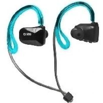 SBS TESPORTINEARBTWPRK Dentro de oído, Banda para cuello Binaural Inalámbrico Negro, Azul - Auriculares