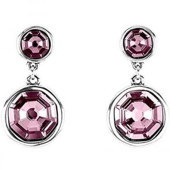Pendientes Unode50 Double Trouble PEN0732RSAMTL0U colección Renaissance cristal Swarovski metal