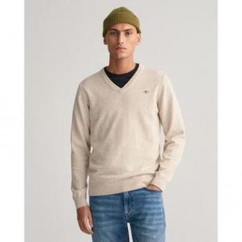 Jersey Classic Beige de Gant para hombre