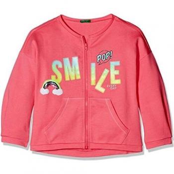 United Colors of Benetton Chaqueta, Niñas, Rosa, 170