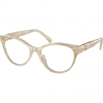 Ralph Lauren RL6238U 6107 Women’s Eyeglasses White Size 54 - Blue Light Block Available (Frame Only)