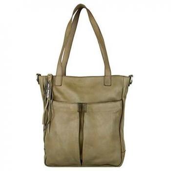 Legend BAIARDO-A - Bolso de hombro de Cuero Mujer, color Verde, talla 7x35x30 cm