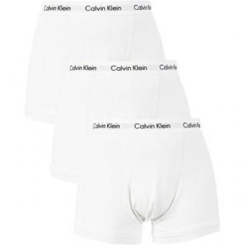 Calvin Klein Men's Cotton Stretch 3-Pack Trunks - White - Size: Small