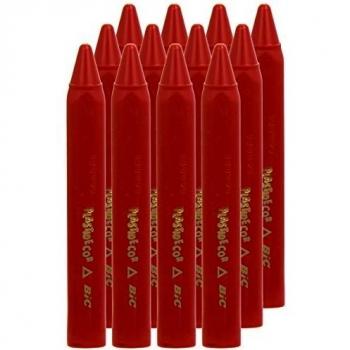 BIC 421878 - Pack de 12 lápices, color rojo