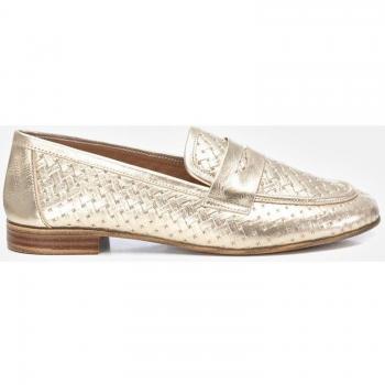 Mocasines de piel entrelazada para mujer Carmela 16155804 Oro