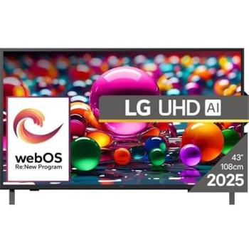 Smart TV LG 43 LED 4K Ultra HD HDR WiFi Bluetooth 43UA74003LB