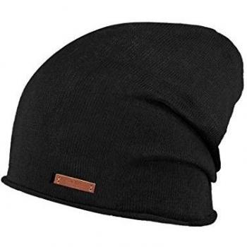 Gorro de punto oversize para hombre Barts James - color negro, talla única