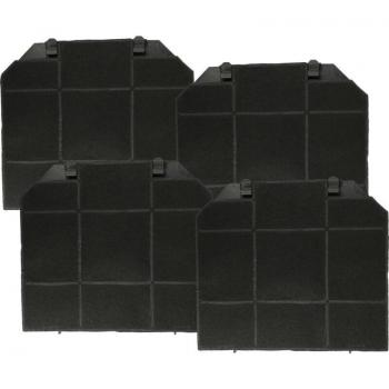 Vhbw - 4x Filtros de carbón activado reemplazo para AEG EFF72 para campana extractora - 26,5 x 23,5 x 1,5 cm