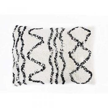 Cojín Bereber Natural Beige y Negro (40 x 60 cm)