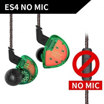Auriculares Hifi Híbridos KZ ES4 1DD + 1BA con Cancelación de Ruido y Cable Reemplazo para AS10 ZS10 S1 S2